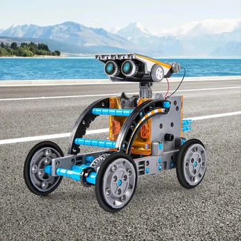 Конструктор робот на солнечной батарее 29 в 1 Solar Robot Kit Научный обучающий STEM набор 2115A-29
