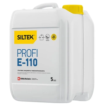 Siltek E-110 Profi Ґрунтівка глибокопроникаюча зміцнююча (5 л)