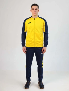 Спортивный костюм мужской Joma ECO Championship 102751.903 XL Желтый с темно-синим (8445456371755)