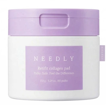 Тонер-педи з колагеном для зволоження та пружності Needly Retifit Collagen Pad, 80 шт