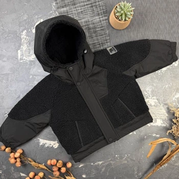 Курточка BEWARM Teddy демі Black 122-128 см (4407Bk122)