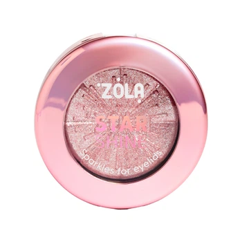 ZOLA Блискітки для повік STAR SHINE SPARKLE Silver Pink