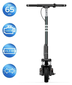Електросамокат OKAI ES40-Black 10", 500(1000)W, 15.6Ah, 70km, 25km\h, 25%, NFC, App, 23kg (KOS_ES40-B)