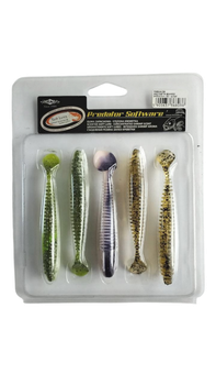 Силикон Mikado Speedo (съедобный) 9см 5шт (цвет-350mix)