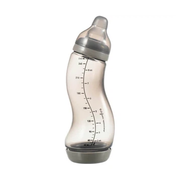 Антиколиковая бутылочка Difrax S-bottle Wide с силиконовой соской 310 мл серый (707 Clay) 5249357