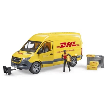 Автомодель Bruder Автомобиль MB Sprinter курьер DHL с фигуркой 1:16 (02671)