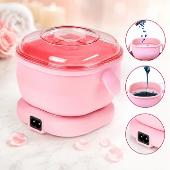 Воскоплав для депиляции Wax Kettle AND651 400 мл компактный прибор с силиконовой чашей для горячего воска