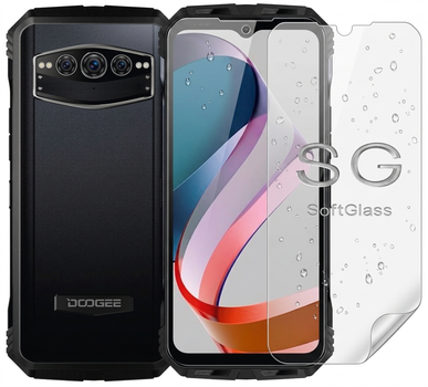 Бронепленка для Doogee V30 (V30T) на экран износоустойчивая полиуретановая SoftGlass