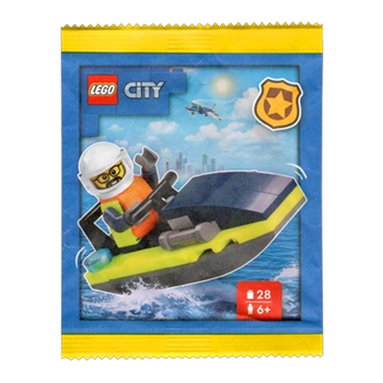Конструктор Lego Фигурка Police Officer with Jet Ski Paper Bag City 952408 cty1790