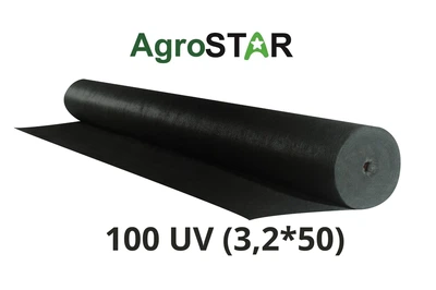Агроволокно черное 100 UV 3,2х50 м нетканый полипропилен AgroStar
