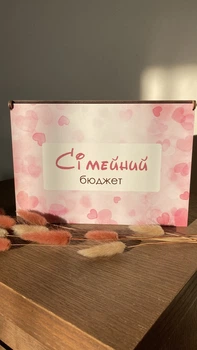 Деревянный ящик/копилка/органайзер для денег Семейный бюджет с принтом (0033)