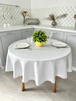Скатерть водоотталкивающая ZAIRA GRIS 180x140 см полиэстер серый + 9 салфеток 40x40 см