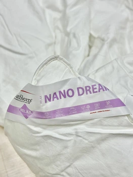 Ковдра DanSleep 135х200 см Всесезонна силіконізоване порожнисте волокно біла