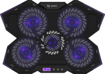 Охлаждающая подставка для ноутбука Aqirys Spider Black (AQRYS_SPIDERPR)