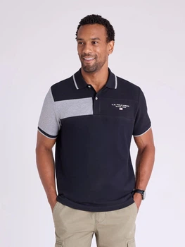 Поло длинное мужское U.S. Polo Assn 11P0107-3O00A(Black) M Черное (786662483954)
