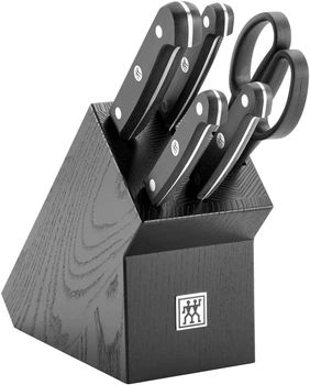 Набір Zwilling Gourmet 4 ножі + Ножиці у підставці (4009839666766)