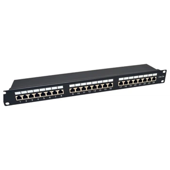 Патч-панель 19″ 24xRJ-45 FTP кат. 5e