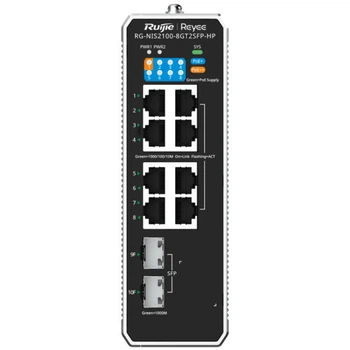 Коммутатор 10 портов управляемый Ruijie Reyee RG-NIS2100-8GT2SFP-HP PoE++
