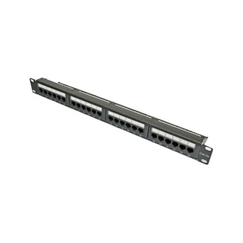 Патч-панель 19″ 24хRJ-45 UTP кат.5e, с задним организатором, Kingda Kingda KDPA6043