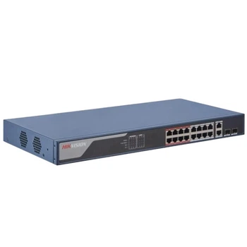 Коммутатор 18 портов управляемый Hikvision DS-3E1318P-EI(B) PoE