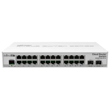 Коммутатор 24 порта управляемый MikroTik 326-24G-2S+IN (CRS326-24G-2S+IN)