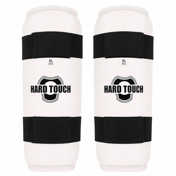 Защита голени щитки для тхэквондо HARD TOUCH BO-00136 Белый L размер