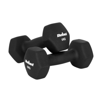 Гантелі HEX Rebel ACTIVE 2x6 кг з неопреновим покриттям