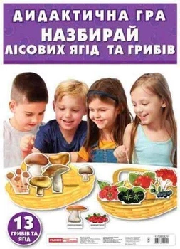Дидактична гра Назбирай лісових ягід та грибів Ранок