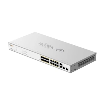 PoE-комутатор 20-портовий керований Wi-Tek WI-PCES320GFH гігабітний 16x1000Mbps PoE+, 2x1000Mbps Uplink, 2xSFP, 130W, Cloud, ONVIF (73-00254)