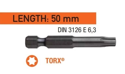 Біти USH Industry TORX T15 x 50 мм подовжені 10 шт UUSG0103055