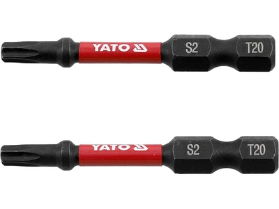 Биты ударные YATO TORX T20 x 50 мм HEX 1/4" 2 шт YT-78053