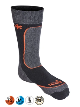 Носки средней плотности Norfin T3M Nordic Merino черные 45х47 шерсть Мериноса