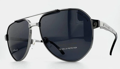 Мужские Cолнцезащитные Очки Авиаторы MARC JOHN MJ0842 Col.42-P8 Polarized с Поляризацией, Черные