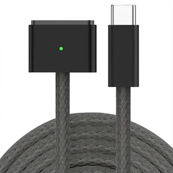 Кабель Type-C - MagSafe 3 140W/100W/65W 2 метри Чорний