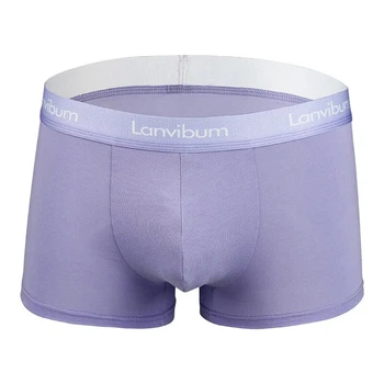 Мужские трусы боксерки Lanvibum 04-3009 M цвет фиолетовый