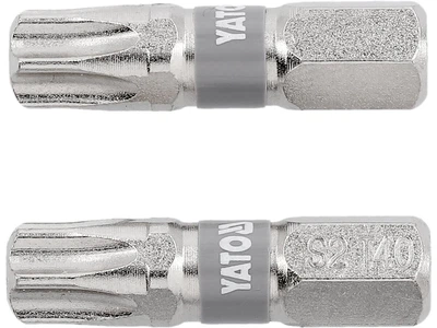 Біти YATO TORX T40 x 25 мм HEX 1/4" нікельовані 2 шт YT-78016