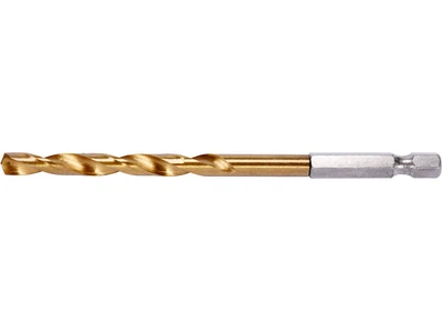 Сверло по металлу титановое YATO HSS-TIN, 6 мм, длина 113 мм, шестигранный. HEX-1/4" YT-44764