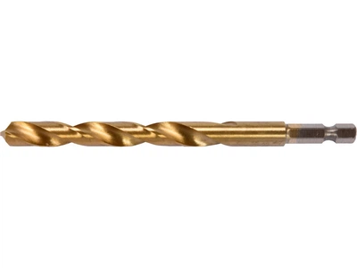 Сверло по металлу титановое YATO HSS-TIN, 9 мм, длина 125 мм, шестигранный. HEX-1/4" YT-44770