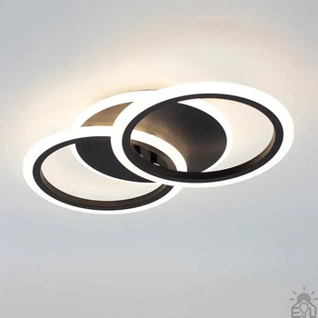 Cвітлодіодна люстра MOKA 3R 60 Вт 440x250x70 мм Чорна 10643
