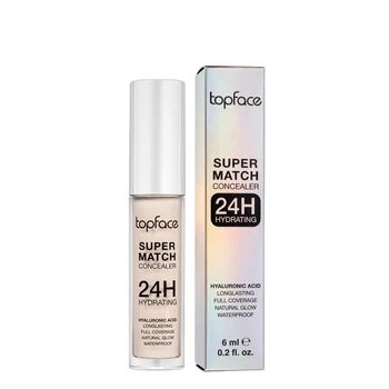 Консилер для обличчя Super Match Concealer 24H TopFace PT474 №001 Світлий, натуральний, нейтральний, 6 мл