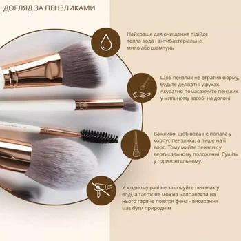 Пензлик для консилера плаский професійний Professional Make-Up TopFace PT901 F10