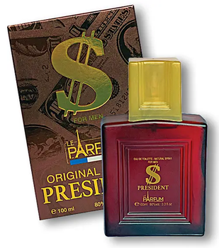 Туалетная вода мужская PE:PARIS ELYSEES INTENSE DOLLAR PRESIDENT EDT 100 мл