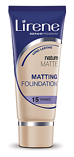 Тональный крем Lirene MAKE UP FLUIDS - Матирующий Самозагар 30 мл