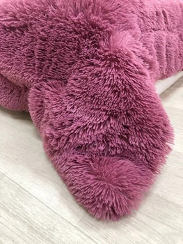 Одеяло всесезонное Grass Медведь плюшевый мех с коротким ворсом 200x230 см розовый (tra26)