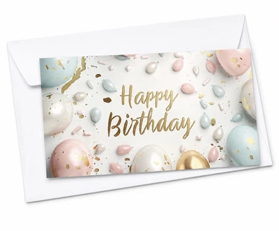 Конверт для денег Star кульки макарунс Happy Birthday 10704