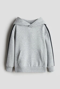 Дитяче тепле худі для хлопчика H&M 110-116 см Сірий меланж (26070606C)