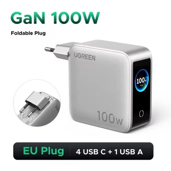 Зарядний пристрій Ugreen Nexode Pro X773 100W GaN LCD