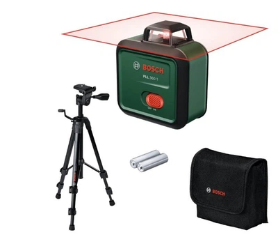 Линейный лазерный нивелир Bosch PLL 360-1 360 гр, 2х1.5 В LR6 (AA), футляр, штатив TT 120 (0603663L01)