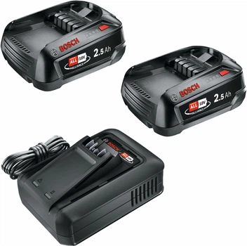 Набір Bosch: 2 аккумулятора PBA 18V 2.5Ah + зарядний пристрій AL 18V-44 (1600A031T5)