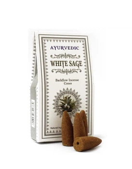 Ароматичні конуси Біла шавлія Ayurvedic BACK FLOW White Sage
